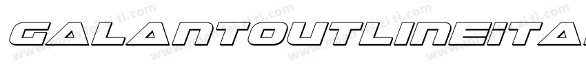 GalantOutlineItalic-l1Re字体转换