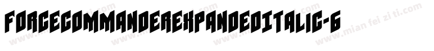 ForceCommanderExpandedItalic-6YeVo字体转换