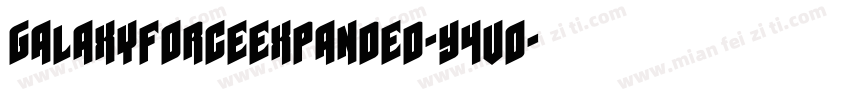 GalaxyForceExpanded-Y4vO字体转换