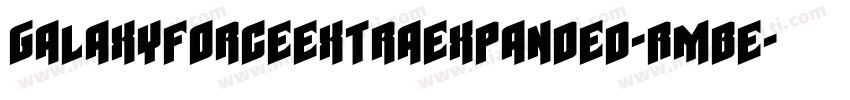 GalaxyForceExtraExpanded-RmBe字体转换