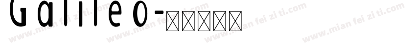 Galileo字体转换
