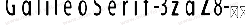 GalileoSerif-3zaZ8字体转换