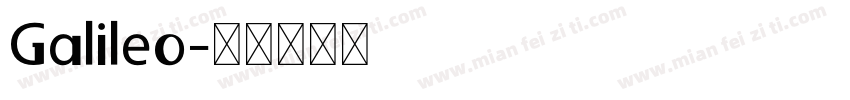 Galileo字体转换