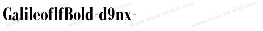GalileoflfBold-d9nx字体转换