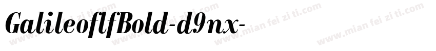 GalileoflfBold-d9nx字体转换