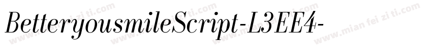 BetteryousmileScript-L3EE4字体转换