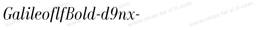GalileoflfBold-d9nx字体转换