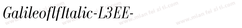 GalileoflfItalic-L3EE字体转换
