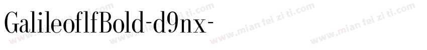 GalileoflfBold-d9nx字体转换