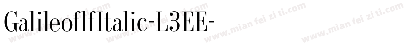 GalileoflfItalic-L3EE字体转换