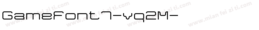 GameFont7-vq2M字体转换