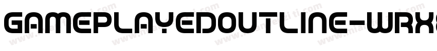 GamePlayedOutline-wrX8字体转换