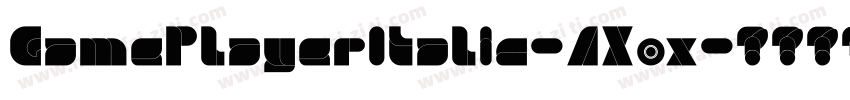 GamePlayerItalic-AXox字体转换