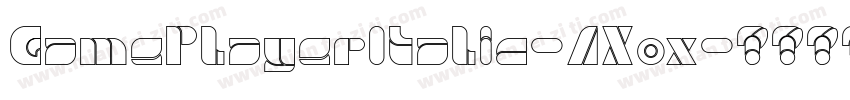GamePlayerItalic-AXox字体转换