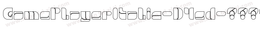 GamePlayerItalic-D4ed字体转换