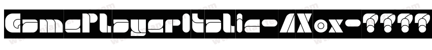 GamePlayerItalic-AXox字体转换