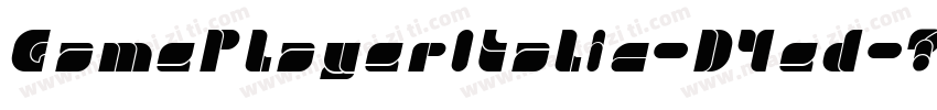 GamePlayerItalic-D4ed字体转换