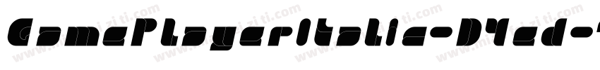GamePlayerItalic-D4ed字体转换