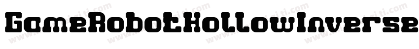 GameRobotHollowInverse-48wW字体转换