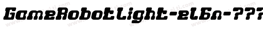 GameRobotLight-el6n字体转换