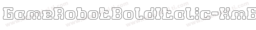 GameRobotBoldItalic-Xm6Z字体转换