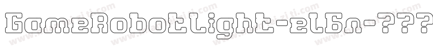 GameRobotLight-el6n字体转换