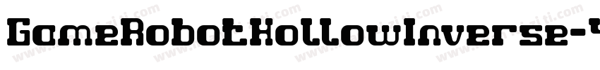 GameRobotHollowInverse-48wW字体转换