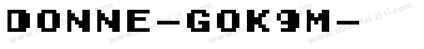 Donne-GOK9m字体转换