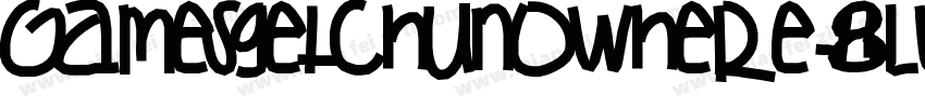 Gamesgetchunowhere-8LWD字体转换
