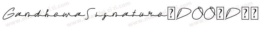 GandhewaSignature-DOO2D字体转换