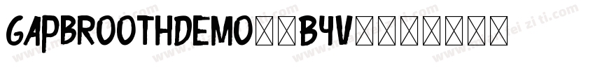 GapbroothDemo-4ByV4字体转换