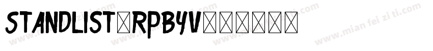 Standlist-RpBYV字体转换