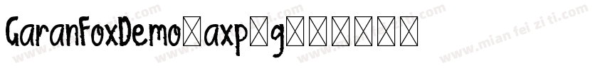 GaranFoxDemo-axp2g字体转换