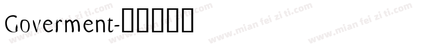 Goverment字体转换