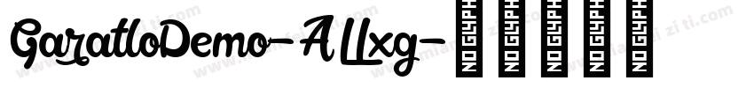 GaratloDemo-ALLxg字体转换