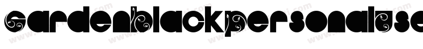 GardenBlackPersonalUseRegular-dY47字体转换