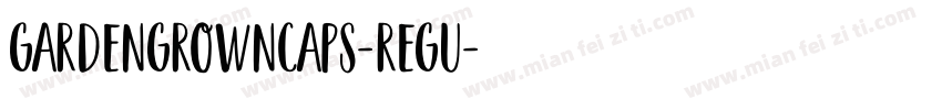 GardenGrownCaps-Regu字体转换