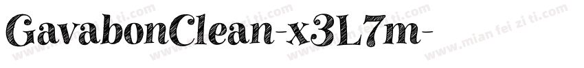 GavabonClean-x3L7m字体转换