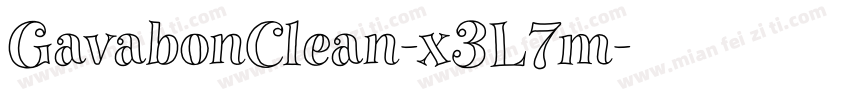 GavabonClean-x3L7m字体转换