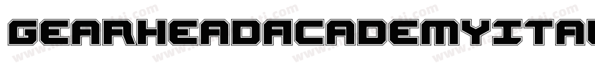 GearheadAcademyItalic-LXWy字体转换