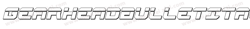 GearheadBulletItalic-gYn3字体转换