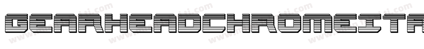 GearheadChromeItalic-4AlY字体转换