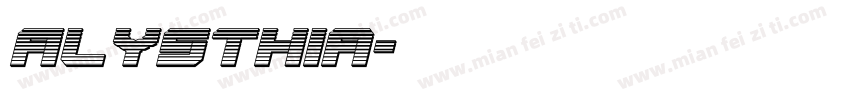 Alysthia字体转换