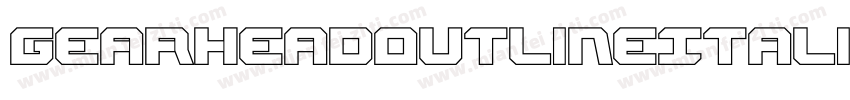 GearheadOutlineItalic-VZKx字体转换