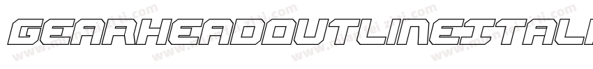 GearheadOutlineItalic-VZKx字体转换