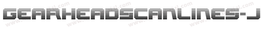 GearheadScanlines-JP0o字体转换