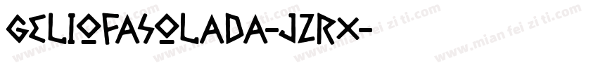 GelioFasolada-JZrx字体转换