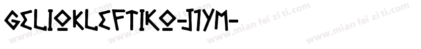 GelioKleftiko-j1YM字体转换