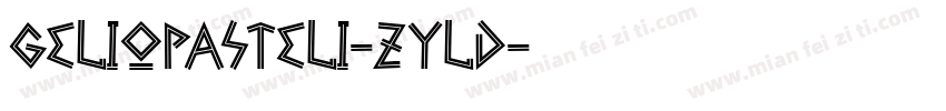GelioPasteli-zylD字体转换
