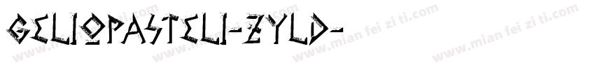 GelioPasteli-zylD字体转换